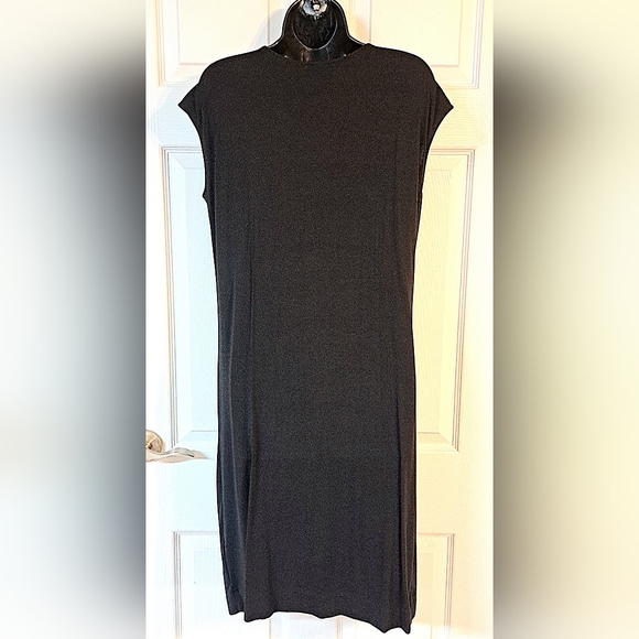 DKNY Black Sleeveless Stretchy Dress - Picture 5 of 7